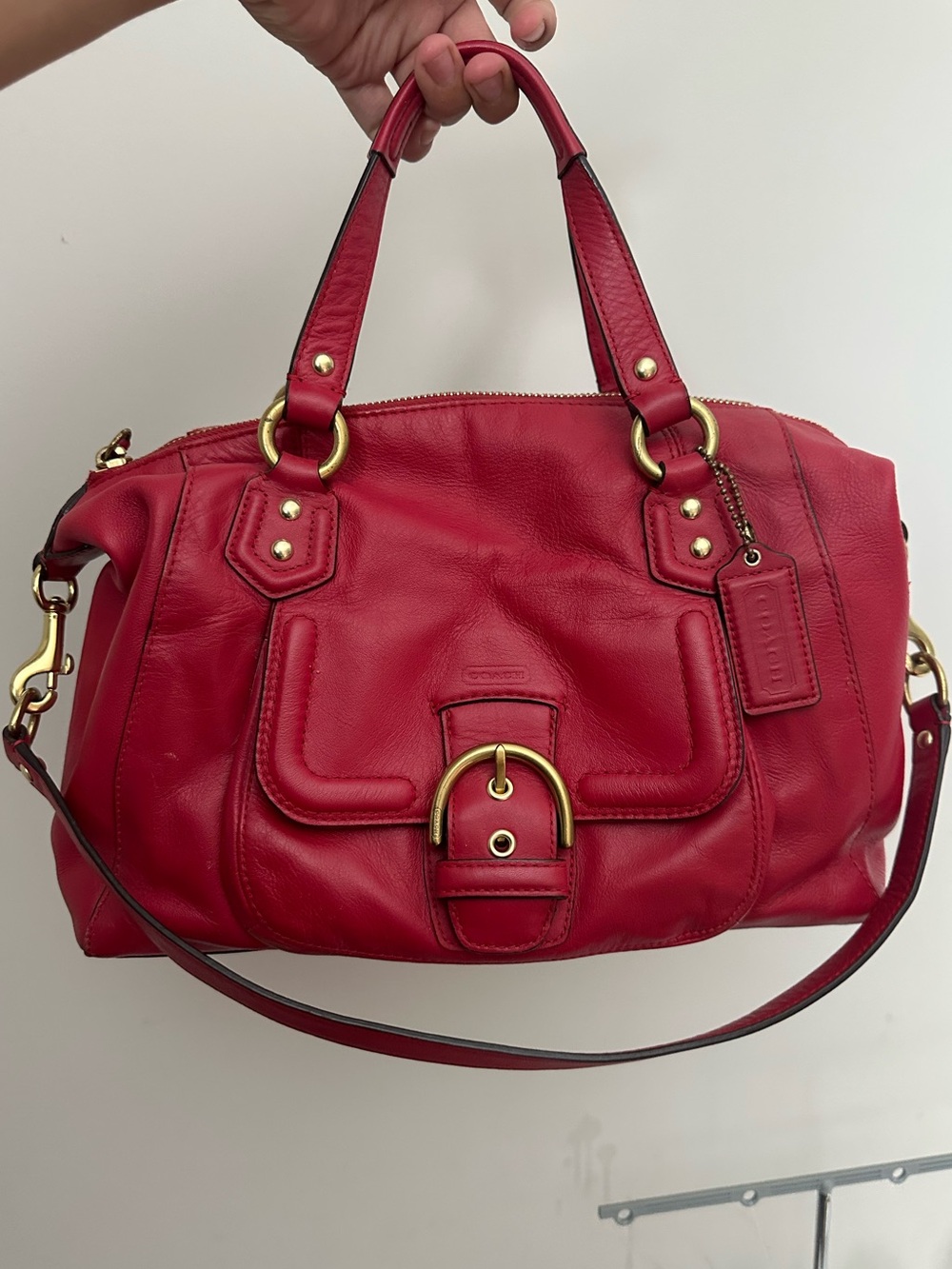 Red Vintage Coach bag